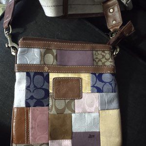 Vintage Coach Crossbody Patchwork Purse